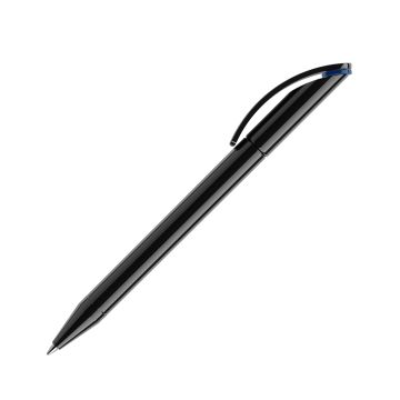 Prodir DS3 TPP Twist Kugelschreiber schwarz poliert mit farbigem Ring Prodir DS3 TPP Twist Kugelschreiber schwarz poliert mit farbigem Ring