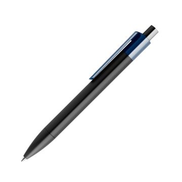 Prodir DS4 PMM Push Kugelschreiber schwarz mit farbigem Clip polished Prodir DS4 PMM Push Kugelschreiber schwarz mit farbigem Clip polished