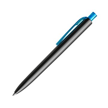 Prodir DS8 PPP Push Kugelschreiber schwarz poliert mit transparentem Drücker und Clip Prodir DS8 PPP Push Kugelschreiber schwarz poliert mit transparentem Drücker und Clip
