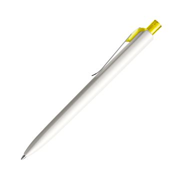 Prodir DS8 PSM Push Kugelschreiber weiß poliert mit Standardmetallclip Prodir DS8 PSM Push Kugelschreiber weiß poliert mit Standardmetallclip