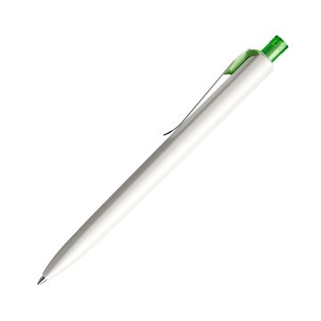 Prodir DS8 PSM Push Kugelschreiber weiß poliert mit Standardmetallclip Prodir DS8 PSM Push Kugelschreiber weiß poliert mit Standardmetallclip