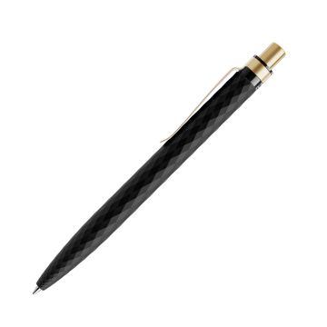 Prodir QS01 PQS Stone Push Kugelschreiber schwarz mit Metallclip Prodir QS01 PQS Stone Push Kugelschreiber schwarz mit Metallclip