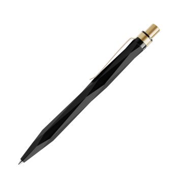 Prodir QS20 PQS Stone Push Kugelschreiber schwarz mit Metallclip Prodir QS20 PQS Stone Push Kugelschreiber schwarz mit Metallclip