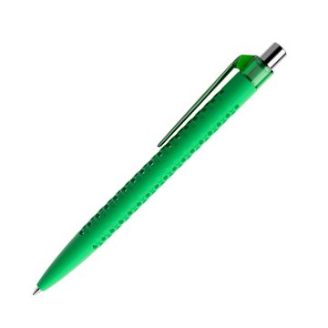 Prodir QS40 Soft Touch PRT Push Kugelschreiber mit Clip gerade transparent und Metalldrücker Prodir QS40 Soft Touch PRT Push Kugelschreiber mit Clip gerade transparent und Metalldrücker