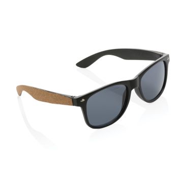 Sonnenbrille aus GRS recyceltem PC-Kunststoff mit Kork Sonnenbrille aus GRS recyceltem PC-Kunststoff mit Kork