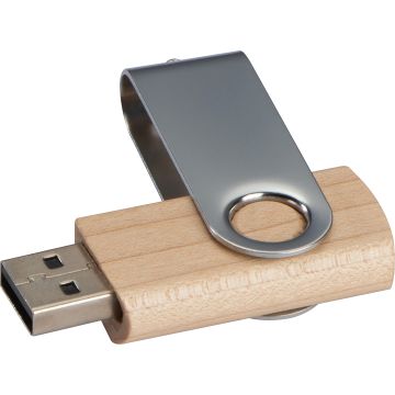 USB Stick aus hellem Holz 4GB USB Stick aus hellem Holz 4GB