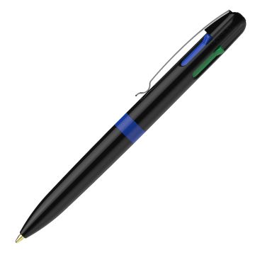Schneider Take 4 Promo Vier-Schreibfarben Kugelschreiber schwarz / blau Schneider Take 4 Promo Vier-Schreibfarben Kugelschreiber schwarz / blau