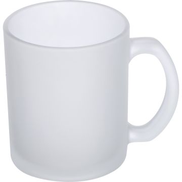Glastasse weiß gefrostet, 300ml Glastasse weiß gefrostet, 300ml