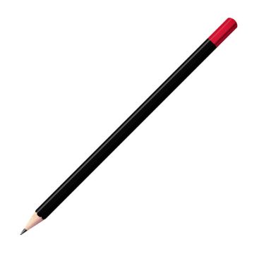 Staedtler Bleistift schwarz mit farbiger Tauchkappe Sechskant (eckig) Staedtler Bleistift schwarz mit farbiger Tauchkappe Sechskant (eckig)
