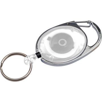 Schlüsselanhänger mit Karabiner und ausziehbarem Schlüsselring Schlüsselanhänger mit Karabiner und ausziehbarem Schlüsselring