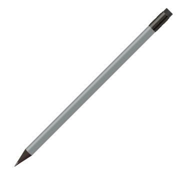 Staedtler Designbleistift silber, rund, schwarz durchgefärbt mit schwarzer Zwinge und schwarzem Radiertip Staedtler Designbleistift silber, rund, schwarz durchgefärbt mit schwarzer Zwinge und schwarzem Radiertip