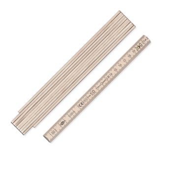 Adga 250 Zollstock aus Holz 2m naturfarben