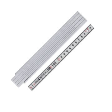 LongLife Plus Composite Zollstock hellgrau aus Kunststoff (2m)
