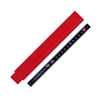 LongLife Plus Composite Zollstock rot / schwarz aus Kunststoff (2m)