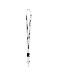 Schlüsselband - Lanyard mit J-Hook Stahlclip, Sicherheitsverschluss und Trennclip