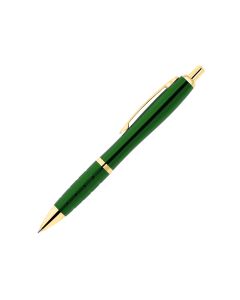 Curvo Metallkugelschreiber gold mit Softgripgriffzone