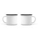 Emaille Tasse Herbert 8 cm beidseitig unterschiedlicher Druck