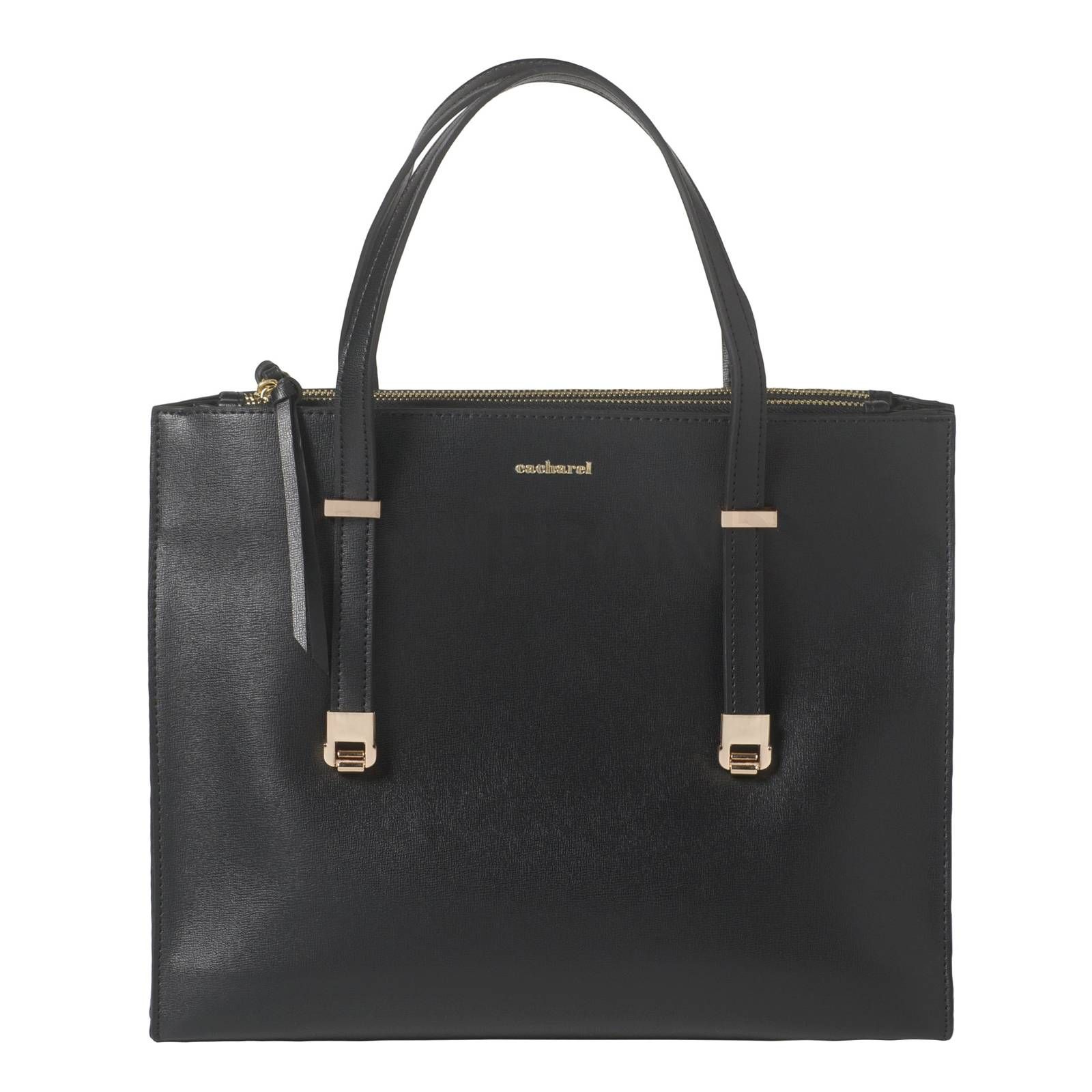 Cacharel Damen tasche Madeleine Black schwarz mit Logo bedrucken ANYBRAND