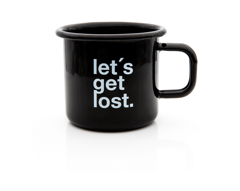 Emaille Tasse Lost