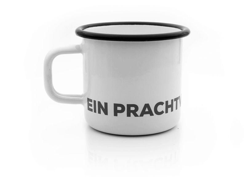 Emaille Tasse Pracht