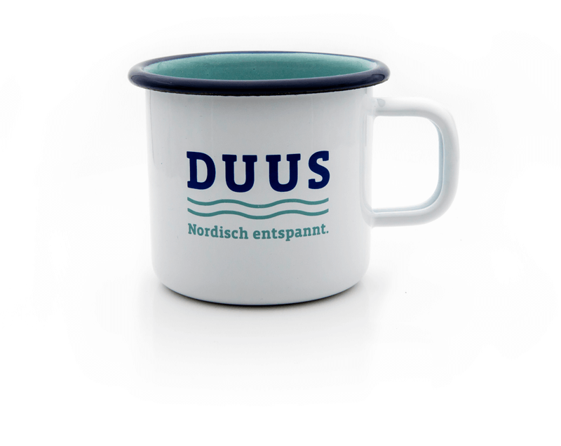 Emaille Tasse Duus