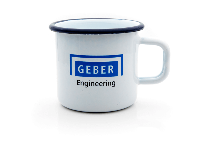 Emaille Tasse Geber