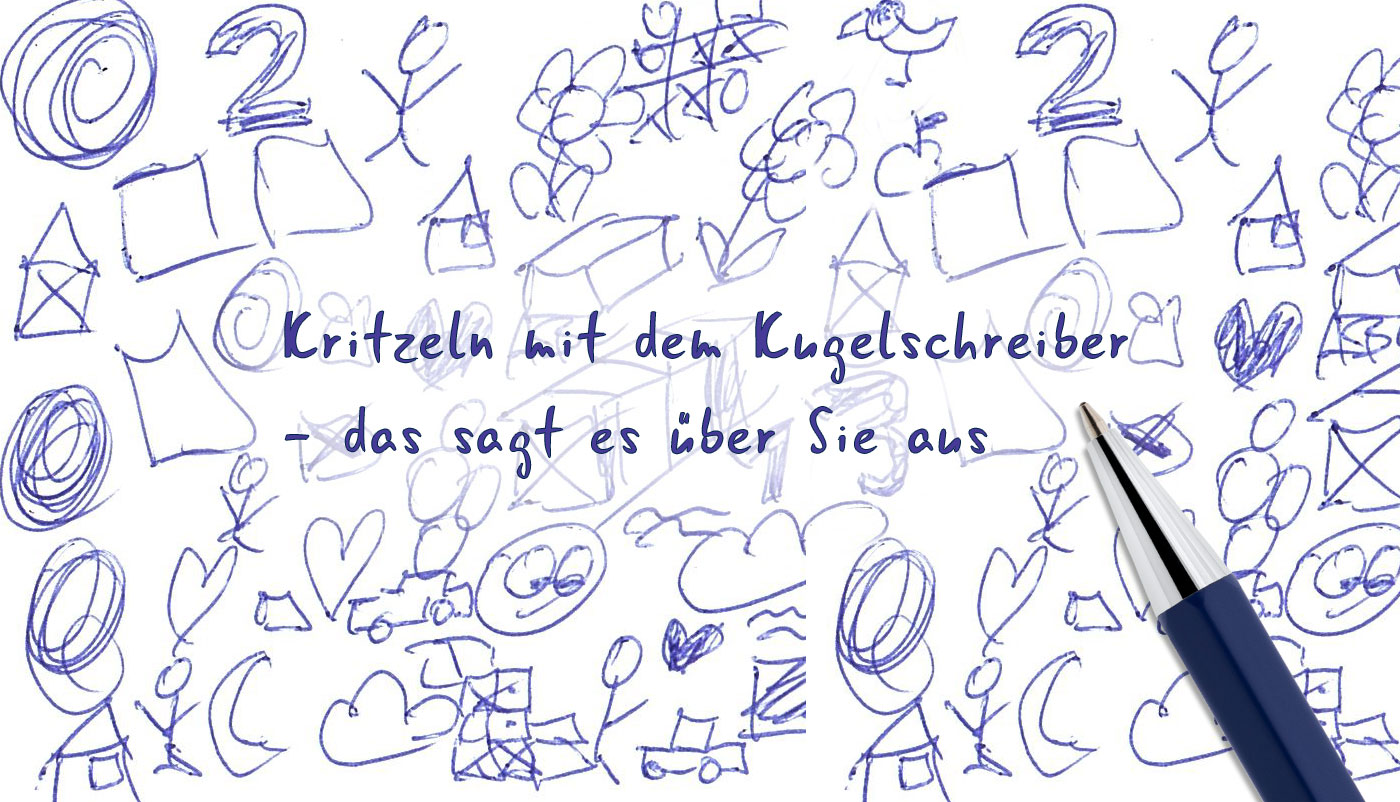 Kritzeln mit dem Kugelschreiber