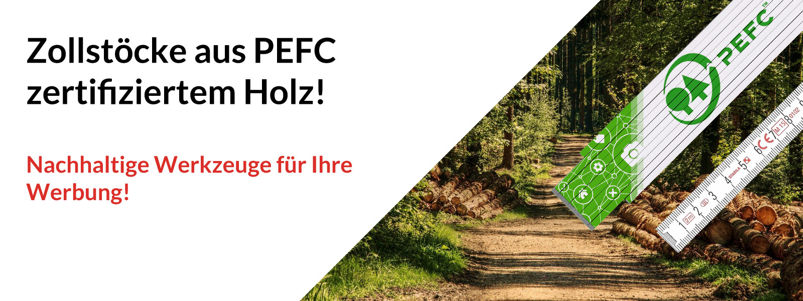 Zollstöcke aus PEFC-zertifiziertem Holz bei STABILA Serie 400