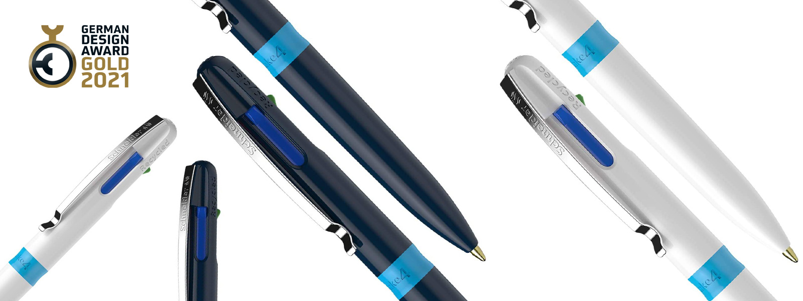 German Design Award 2021 verdient gleich für zwei Schneider Kugelschreiber