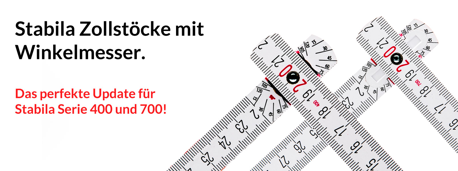 STABILA Zollstöcke mit Winkelmesser - Nie mehr rätseln und probieren.