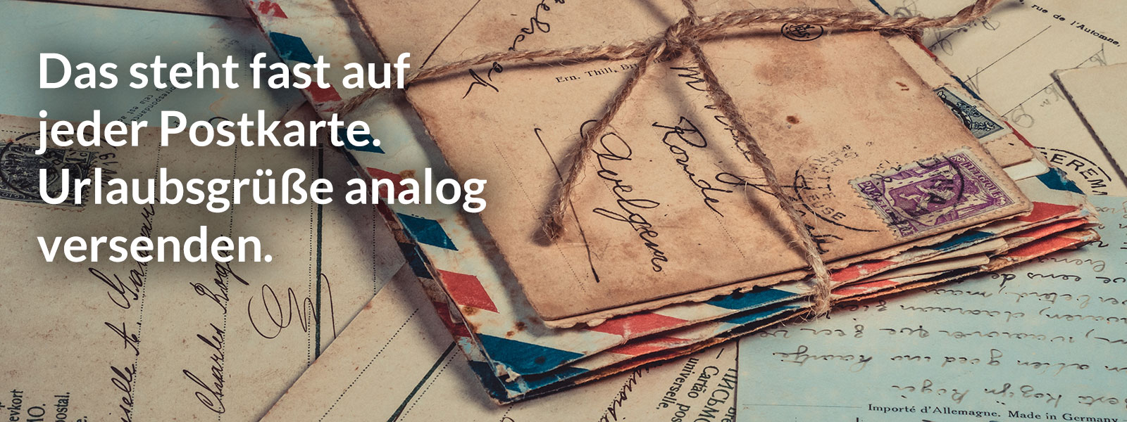 Das steht auf fast jeder Postkarte - Postkarten mit Kugelschreiber schreiben