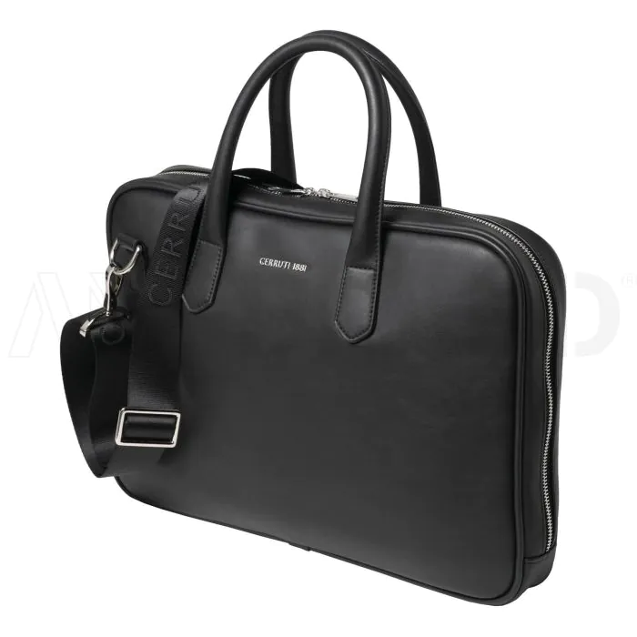 Cerruti 1881 Computer bag Zoom Black bedrucken