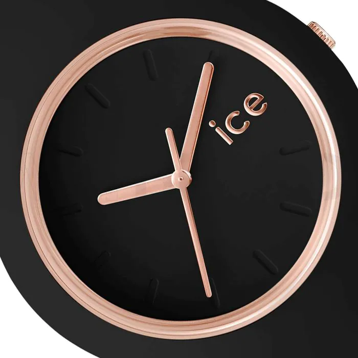 Ice Watch ICE glam Black Rose Gold MittelgroBe schwarz mit Logo bedrucken ANYBRAND