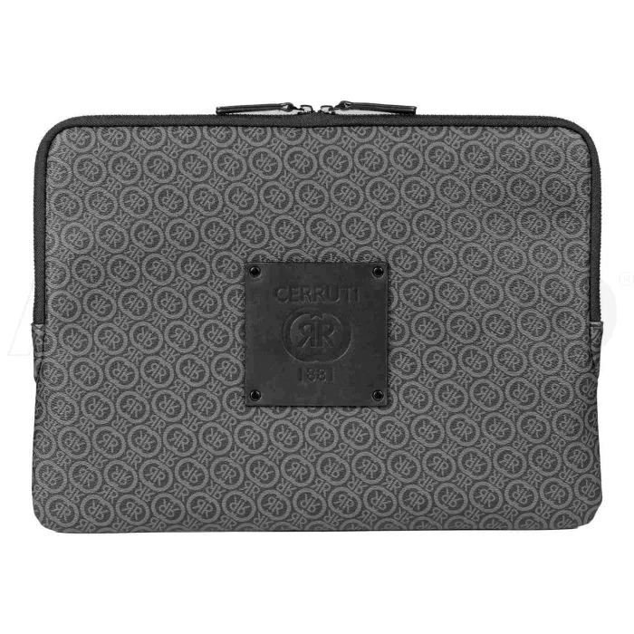 Cerruti 1881 Laptop hulle Logomania Grey mit Logo bedrucken ANYBRAND