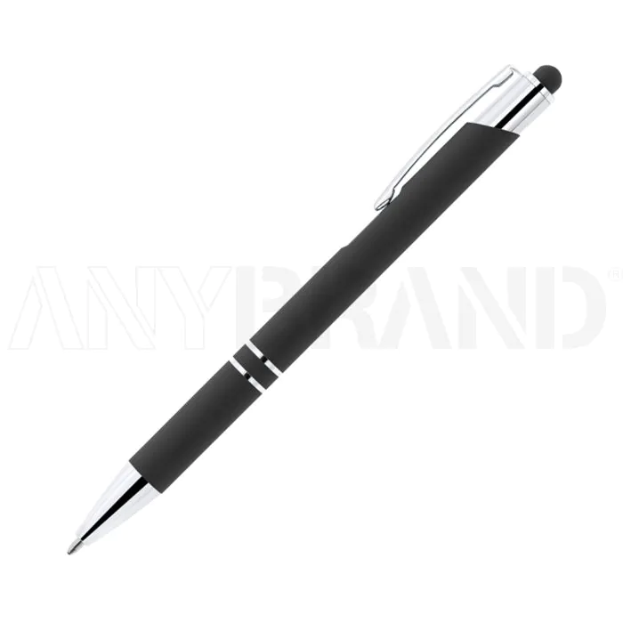 Paragon Soft-Touch Kugelschreiber mit farbigem Stylus bedrucken