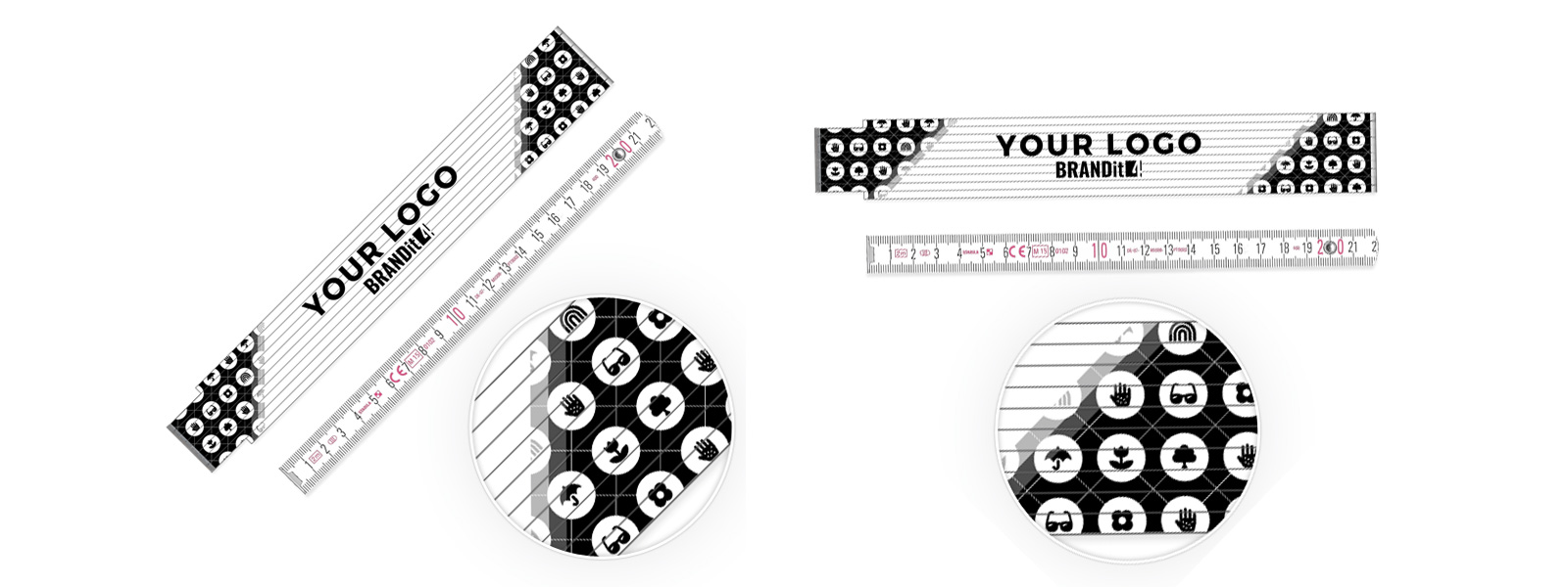 ANYBRAND Frühling Design-Zollstock