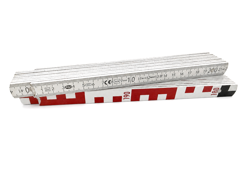 Adga 250 Plus Zollstock mit E-Teilung (Nivellierzollstock) – aus der Ferne ablesbar