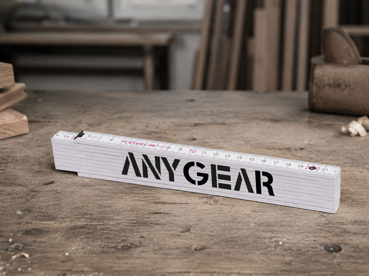 ANYGEAR Zollstock mit Logo bedruckt