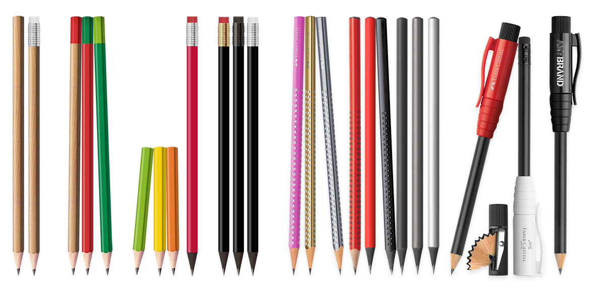 Bedruckte Faber-Castell Bleistifte mit Logo