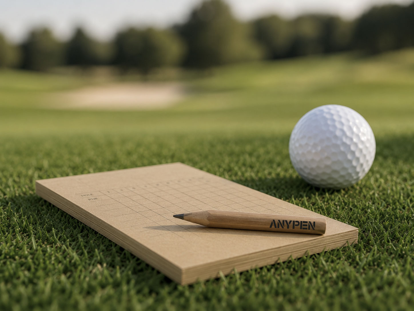 Bedruckte Golfbleistifte in verschiedenen Farben