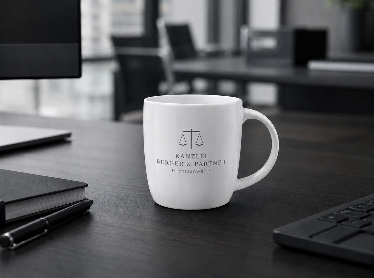 Bedruckter Kaffeebecher Nami mit einfarbigem Druck