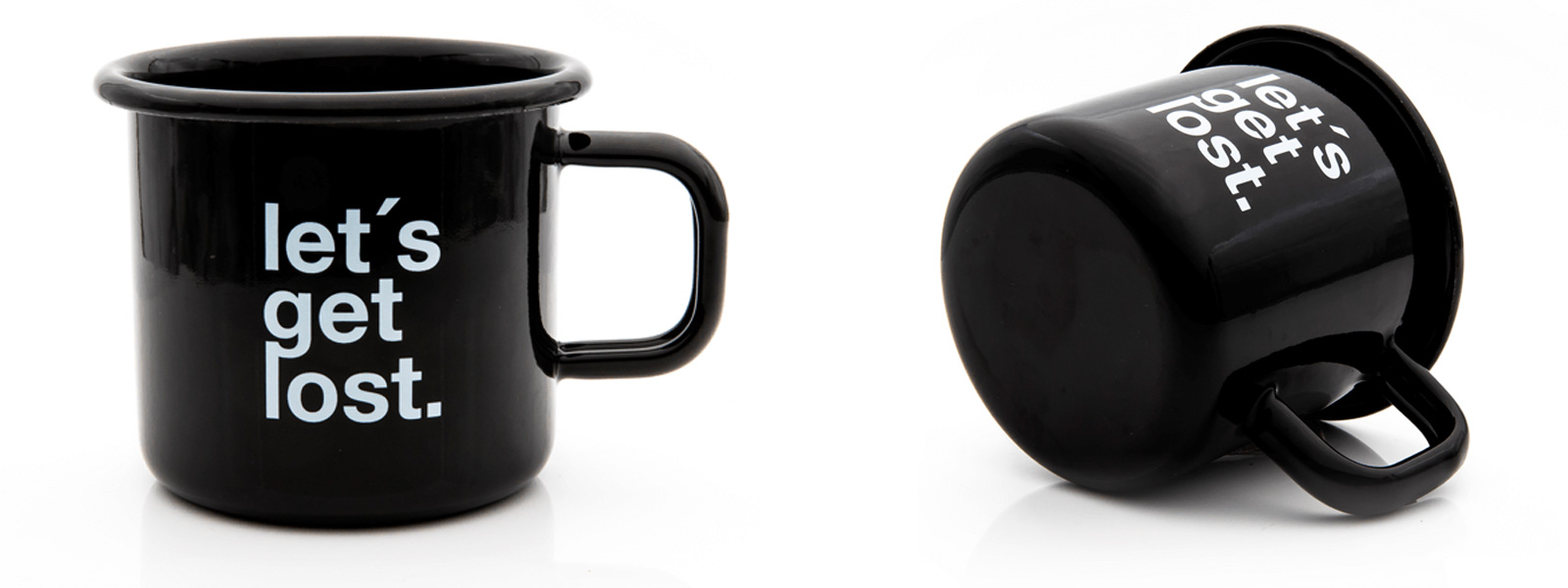 ANYBRAND Emaille Kaffeetasse Promo Black Magic Mini 6 cm schwarz