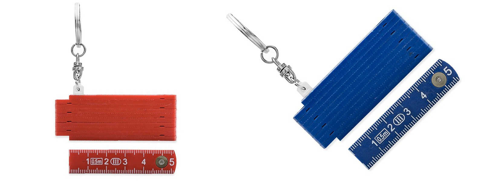 ANYBRAND  Mini Zollstock Schlüsselanhänger aus Kunststoff 0,5 m