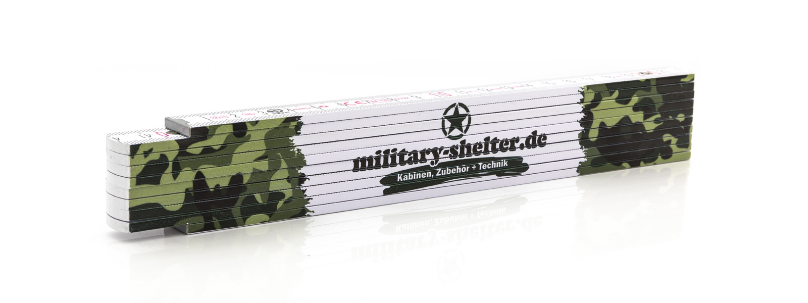 ANYBRAND  Design Zollstock Camouflage mit Logo 