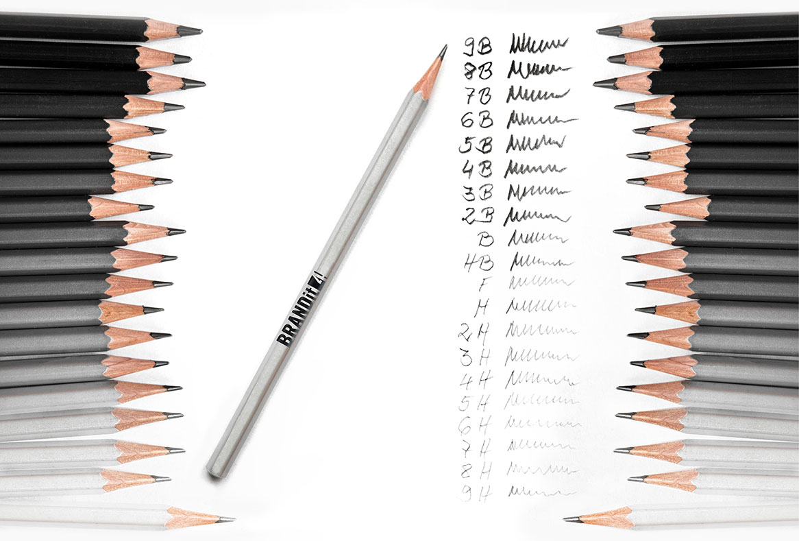 Bleistift Härtegrade auf einen Blick